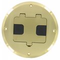 Vortex Brass Plated Concealed Receptacle Floor Box Kit VO2595344